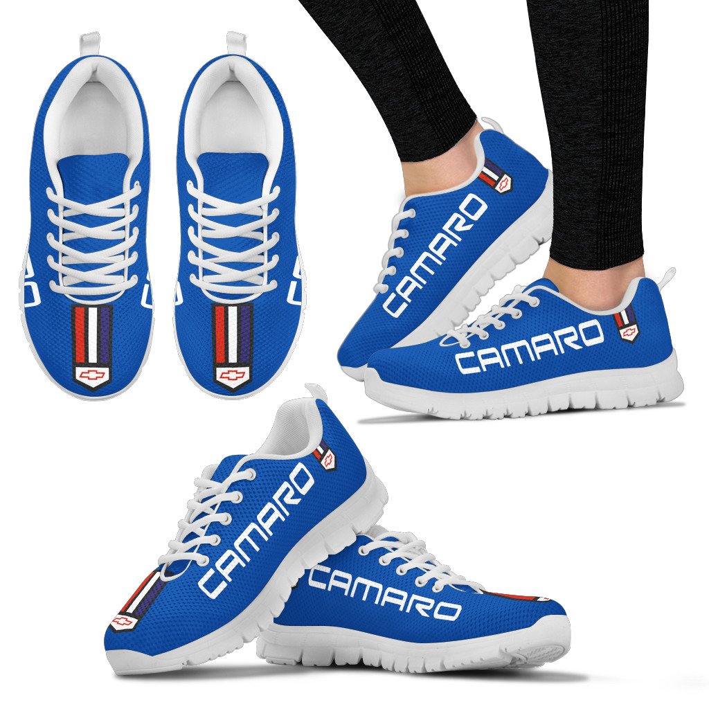Chevrolet Camaro Running Shoes Hyper Metallic Blue - Sportswear For Fans