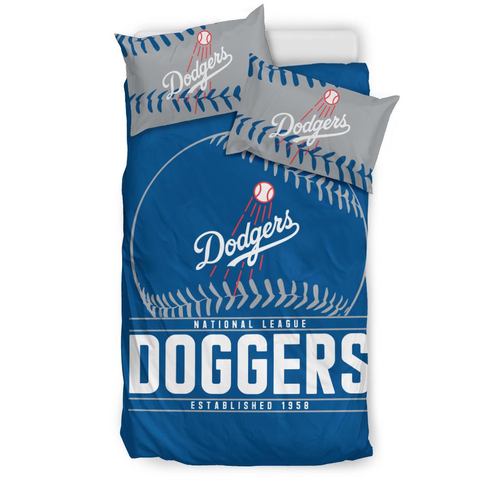 MLB Los Angeles Dodgers Bedding Set Sportswear For Fans