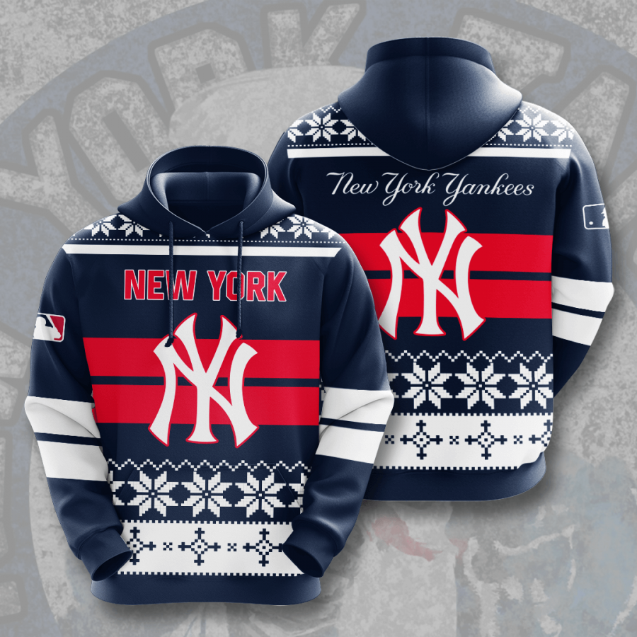 MLB New York Yankees 3D Hoodie V11 Sportswear For Fans